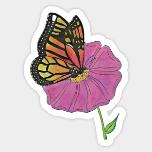 Monarch Butterfly Sticker